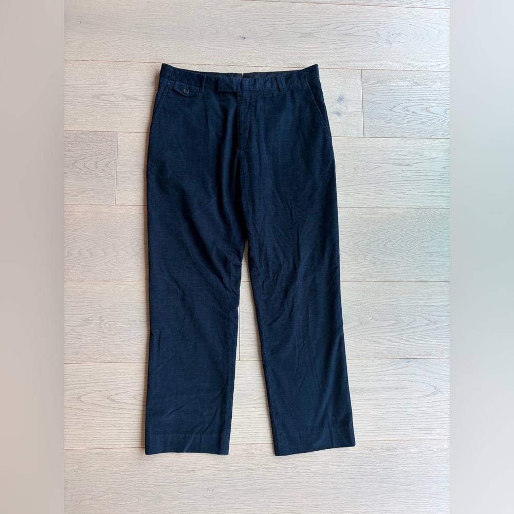Billy Reid Black Straight-Leg Dress Pants